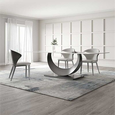 Dining Table Slate Stone Top Moon Design Modern Dining Table Sets
