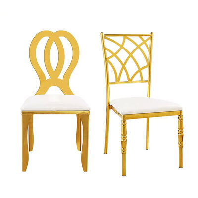 Rental Fancy Gold Stainless Steel Wedding Chair Infinity Chair Wedding