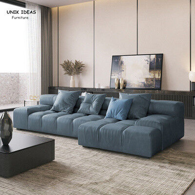 80 Inch 96 Inch Grey Leather Corner Sectional Sofa Small Couch Chaise 4 Seater