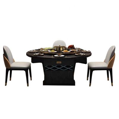 6 To 8 Seater Extendable Dining Table And Chairs For Small Spaces Grey Induction Cooker 120cm