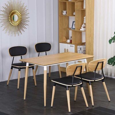 Scandinavian Design Nordic Style Dining Set Solid Wood Retro Industrial Iron 73cm