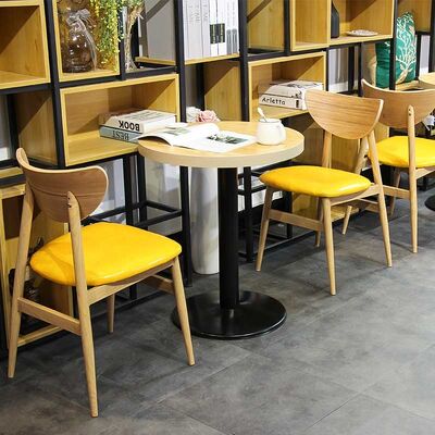 75cm Leisure Simple Nordic Dining Chair Ashwood Dining Chairs Fast Food