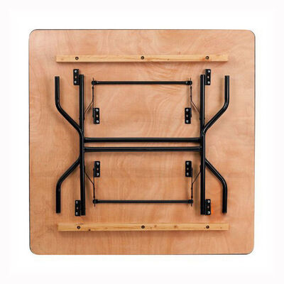 Outdoor Square Folding Banquet Table Plywood Party Cocktail Tables