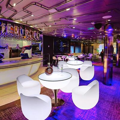 좋은 가격 현대 저렴한 가격 야외 커피숍 리모컨 LED PE 테이블과 소파 칵테일 바 세트 온라인으로