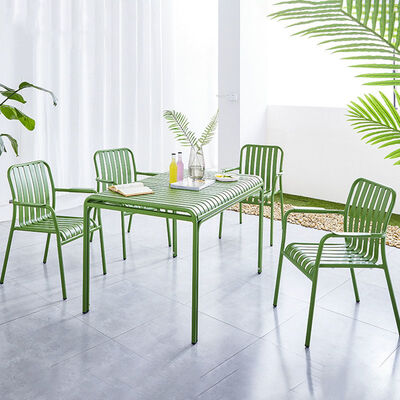 좋은 가격 알루미늄 금속 Patio 테라스 발코니 레저 의자 및 테이블 세트 야외 의자 온라인으로