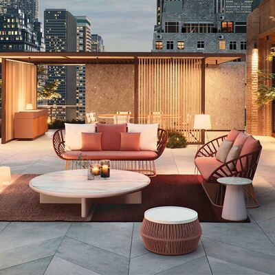 좋은 가격 현대 가구 이탈리아 야간 야자동물 야외 가구 수영장 야외 호텔 고급 소파 야외 가구 온라인으로