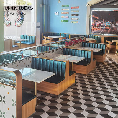 좋은 가격 가구 세트 소파 부스 좌석 카페 패스트 푸드 디자인 및 테이블 대형 레스토랑 세트 온라인으로