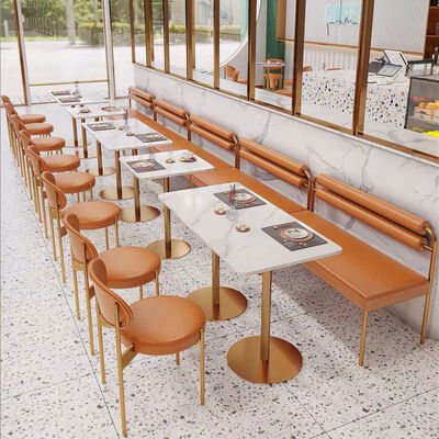 좋은 가격 가벼운 고급 성인 레스토랑 식탁 결합 철 금속 단일 의자 및 벤치 소파 온라인으로