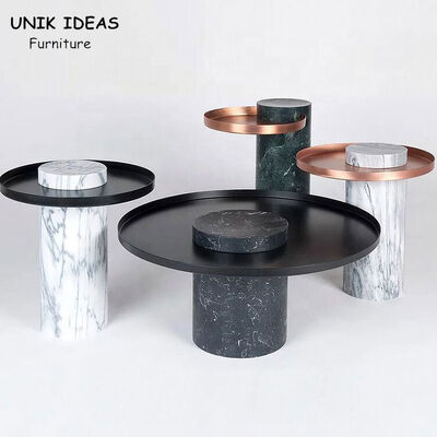 좋은 가격 방 침실 이탈리아 Ss 400x420mm을 정찬을 대접하기 위한 대리석 상부 라운드 중앙 테이블 온라인으로