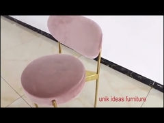 금속 베이스 다이닝 체어